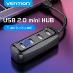 Vention Usb Hub Usb 2.0 Hub 4 Port Usb Splitter With Led Usb Adapter For Macbook Pro Pc Computer Accessories Hub Multi Usb Hab
