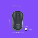Logitech M186 Wireless Mouse With 1000dpi 2.4ghz Office Mouse For Pc/lap Windows Mac Mouse Usb Nano Receiver Wireless Mouse