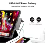 Usb Type C Hub For Ipad Pro 11 12.9 Macbook 7 In 1 Usb C Hub With 4k Hdmi-Compatible Headphone Jack Usb3.0 Usb C Pd Charging