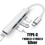 USB-C Hub USB 3.0 Hub Type C USB Splitter Thunderbolt USB-C Dock Adapter Otg for iPhone MacBook Pro Air
