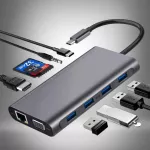Usb Hub To Multi Usb 3.0 Usb Adapter Dock For Macbook Pro Accessories Type C 3.1 Splitter 3 Port Lap Docking Station Vga Hdmi