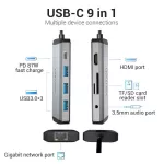 Vention Usb C Hub Type C To Multi Usb 3.0 Hub Hdmi Adapter Dock For Macbook Pro Air Usb Hub Type C 3.1 Splitter Port Type-C Hub