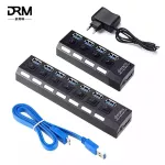 Usb 3.0 Usb Hub 2.0 Hub Multi Usb Splitter 4/7 Port Multiple Expander Usb 3 Hub Use Power Adapter Usb 3.0 Hub With Switch For Pc