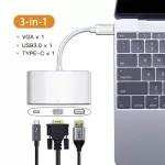 Cabletime Usb C Hub To Hdmi Vga 4k Type C To Hdmi Usb 3.0 Adapter Usb C Converter For Huawei Matebook X 13 Macbook Pro Air C207
