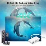 Cabletime Usb C Hub To Hdmi Vga 4k Type C To Hdmi Usb 3.0 Adapter Usb C Converter For Huawei Matebook X 13 Macbook Pro Air C207