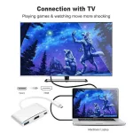 Cabletime Usb C Hub To Hdmi Vga 4k Type C To Hdmi Usb 3.0 Adapter Usb C Converter For Huawei Matebook X 13 Macbook Pro Air C207