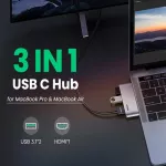 Ugreen Usb C Hub Ultra Mini Usb Type C Hub To Hdmi 4k Usb 3.1 10gbps Usb Hub For Macbook Pro Air - Cable Free Usb Hub