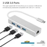 Usb C To Ethernet Adapter Rj45 Lan C Hub 4k Hdmi-Compatible Sd/tf Card Reader Pd Fast Charger Dock Station For Macbook Air Pro