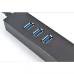Kebidumei 3 Ports Usb 3.0 Hub Usb To Rj45 Gigabit Ethernet Adapter Lan Wired Network 10/100/1000 Mbps For Windows Mac