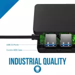 Usb C Hub Multi 3.0 For Macbook Pro Air Computer Pc Notebook Accessories Type-C 3.1 Splitter 4 Port Otg Hab With Power Adapter