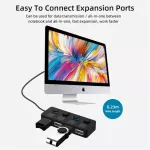 Usb 2.0 Hub Multi Usb Splitter 4 Port Expander Multiple Usb 2.0 Hub Use Power Adapter Usb 2.0 Hub With Switch For Pc Computer