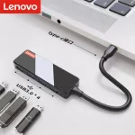 Lenovo Usb3.0 Hub Usb Type-C Adapter Hdmi Vga Rj45 Port Cable Interface Converter Computer Lap Pc Accessories Extension Dock