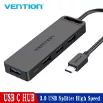 Vention Usb C 3.1 Hub Usb-C To Usb 3.0 Switch 4 Port With Micro Usb Charging Port For Macbook Pro Huawei Mate 30 Otg Type C Hub