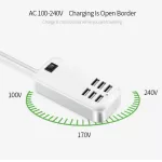 6 Port Usb Hub Charging Plug Slots Desk Wall 30w 20w Charger Adapter Usb Fast Charger For Iphone 12 11 Huawei Power Strip Usb