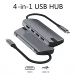 Usb C Hub With 4k Hdmi Usb 3.0 Type C Hub Usb 3.1 Plitter For Macbook Pro Dell Xps 13 15 Lenove Thinkpad Yoga Huawei Matebook
