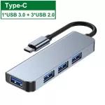 4 in 1 USB Hub Type-C to USB 3.0 2.0 Hub Adapter Multi USB Splitter Expander for Mawei Xiaomi Lap PC Accessories