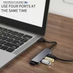 4 In 1 Usb Hub Type-C To Usb 3.0 2.0 Hub Adapter Multi Usb Splitter Expander For Matebook Huawei Xiaomi Lap Pc Accessories