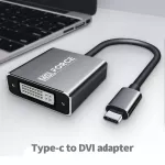 Usb Type-C To Dvi Adapter Support Dvi-D And Dvi-I At Resolution 4k@30hz Dvi Converter Compatible For Apple New Macbook