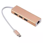 Grwibeou Usb 3.0 Hub Type C To Ethernet Network Adapter 1000 Mbps Rj45 Usb 3.1 With 3 Usb 3.0 Ports Usb Splitter For Macbook Pro