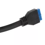 2ports Dual Usb 3.0 Type A Female To 20 Pin Header Motherboard Adapter Cable Dual Usb-A Ports Attach To Computer's Front Panel