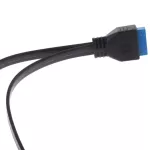 2ports Dual Usb 3.0 Type A Female To 20 Pin Header Motherboard Adapter Cable Dual Usb-A Ports Attach To Computer's Front Panel