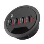 New Mounting In-Desk 4 Ports Usb 3.0 Hub Desk Adapter Multi Splitter For Desk Pc
