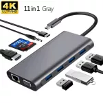 Usb 3.1 Type-C Hub To Hdmi Adapter Rj45 4k Thunderbolt 3 Usb C Hub 3.0 Vga Tf Sd Reader Slot Pd For Macbook Pro Air 13