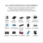 Dual Usb Type C Hub For Macbook Pro 6 In 1 Usb C Docking Station Adapter Hub Adapter Support 2 Usb 3.0 Ports Sd / Tf Card Port