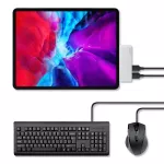 Ajiuyu Usb C Hub For Ipad Pro 12.9 11 Type C 3.1 Hub To Hdmi Usb3.0 Pd Port 3.5mm Usb-C Dock Adapter For Macbook