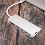 Multifunction Type C Hub To Usb 3.0 Adapter Hdmi- Compatible Rj45 Vga Port For Macbook Pro Air 13 15 16 A2179 A2338 A2337