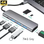 Usb 3.1 Type-C Hub To Hdmi Adapter Rj45 4k Thunderbolt 3 Usb C Hub 3.0 Vga Tf Sd Reader Slot Pd For Macbook Pro Air 13