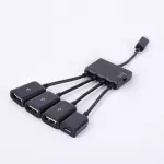 Universal 4 In1 Standard Micro Usb Otg Hub Extension Adapter Charging Cable For Android Phone Tablet Lh9s