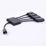 Universal 4 In1 Standard Micro Usb Otg Hub Extension Adapter Charging Cable For Android Phone Tablet Lh9s
