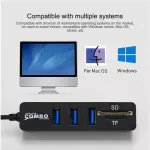 Usb Type-C Combo Hub Concentrator Docking Station Sd/tf Card Reader Digital Camera Memory Card Reader Adapter For Laps Phone
