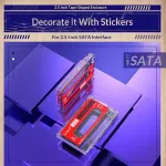 Orico 2580u3 Usb 3.0 Mobile Hard Disk Case 2.5 Inch Transparent 4tb Sata Hdd Ssd External Enclosure Cassette Tape Box For Lap