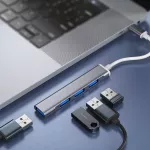 4-In-1 Usb C Hub Mini Size To Usb Port Type-C Hub Mobile Type C Pd Usb 3.0 Otg Adapter Usb C Dock For Macbook Air Pro Pc Usb Hub