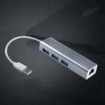 Ofccom Usb Ethernet Usb Hub To Rj45 Lan Network Card 10/100mbps Ethernet Adapter For Mac Ios Lap Pc Windows Usb 3.0 Hub