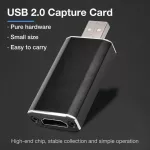 Usb Hd Hdml Capture Card Hdmi To Usb 2.0 Video Capture Card Full 1080p Hd Recorder Game/video Live Streaming