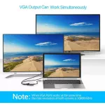 Type-C To Hdmi-Compatible Female Four-In-One Transfer Cable Type C Turn 4k 30hz Hd Conversion Line Four-In-One Transfer Cable