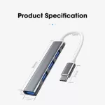4-In-1 Usb C Hub Mini Size To Usb Port Type-C Hub Mobile Type C Pd Usb 3.0 Otg Adapter Usb C Dock For Macbook Air Pro Pc Usb Hub