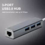 Ofccom Usb Ethernet Usb Hub To Rj45 Lan Network Card 10/100mbps Ethernet Adapter For Mac Ios Lap Pc Windows Usb 3.0 Hub