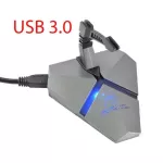 High Speed 3-Port Usb Hub 2.0 3.0 Data Gaming Hub Mouse Bungee Usb Hub Splitter Tf Card Reader Mouse Clamp Usb-Combo Backlit