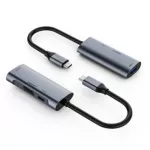 Usb C Hub Type-C Docking Station 3 In 1 4k@60hz Displayport Pd 60w Usb 2.0