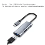 Usb C Hub Type-C Docking Station 3 In 1 4k@60hz Displayport Pd 60w Usb 2.0