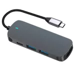 Usb C Hub 4 In 1 Type C To Multi Usb 3.0 Hub Hdmi Adapter Dock For Macbook Pro Huawei Mate 30 Splitter Port Type C Hub