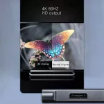 Usb C Hub Type-C Docking Station 3 In 1 4k@60hz Displayport Pd 60w Usb 2.0