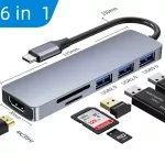 Usb C Hub Type C Hub To Hdmi-Compatible Usb 3.0 Pd Port Mobile Phone Usb-C Usb Hub Adapter For Macbook Pro For Ipad Pro