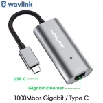 Wavlink Full Speed Usb-C Gigabit Ethernet Adapter To 10/100/1000 Rj45 Lan Adapter Usb Type C Hub For Macbook Windows 10 Mac Os X