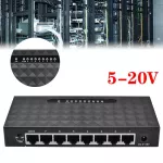 8 Ports 1000mbps Rj45 Smart Gigabit Ethernet Network Switches Black New
