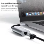 Wavlink Full Speed Usb-C Gigabit Ethernet Adapter To 10/100/1000 Rj45 Lan Adapter Usb Type C Hub For Macbook Windows 10 Mac Os X